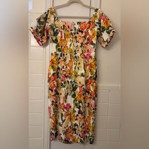 ANTONIO MELANI Floral Midi Dress Size 8